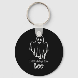 Porte-clés Fantôme d'Halloween je t'aimerai toujours Boo