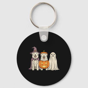 Porte-clés Fantôme effrayant Chien de Halloween de la Grande