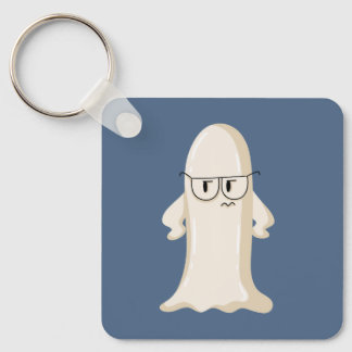 Porte-clés Fantôme grincheux avec lunettes
