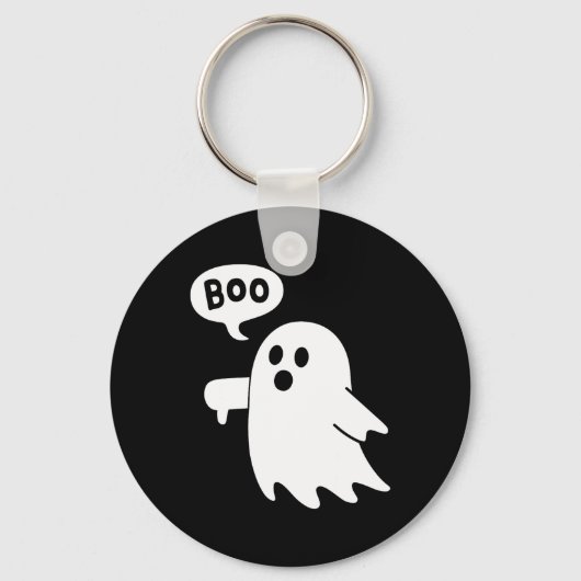 Porte-clés Fantôme hurlant Boo Ghost de désapprobation (Recto)