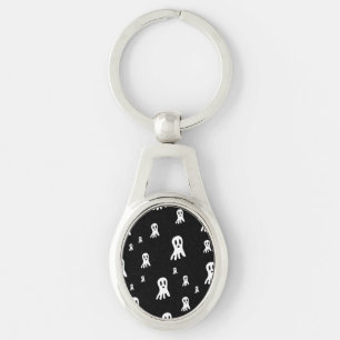 Porte-clés Fantômes d'Halloween foncé