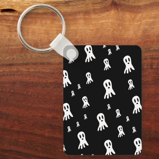 Porte-clés Fantômes d'Halloween foncé (Recto)