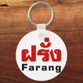 Porte-clés Farang ♦ Étranger en langue thaï Script ♦ (Recto)