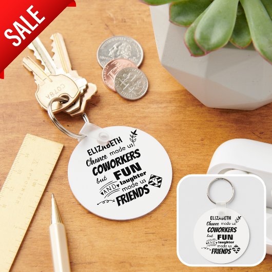 Porte-clés Farewell Coworker Boss - nous sommes amis Custom