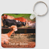 Porte-clés Farm Animal Friends Nature Personalized (Dos)