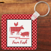 Porte-clés Farm Animals Bandana Print  (Verso)