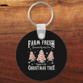 Porte-clés Farm Fresh Christmas Tree Xmas Debbie Cakes Family (Recto)