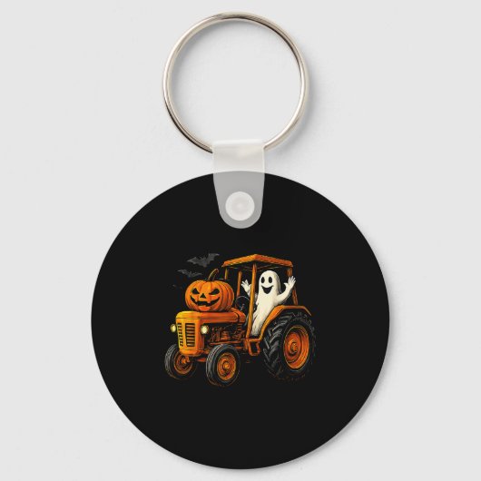 Porte-clés Farmer Ghost Tractor Pumpkin Soky Season Halloween (Recto)