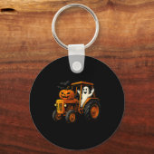 Porte-clés Farmer Ghost Tractor Pumpkin Soky Season Halloween (Recto)