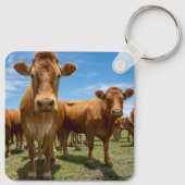 Porte-clés Farms | Brown cow (Dos)