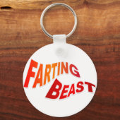 Porte-clés FARTING BEAST - humour insensé et hilarant (Recto)