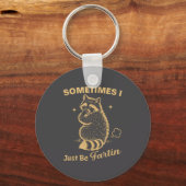 Porte-clés Farting Just Sometimes I Raccoon (Recto)