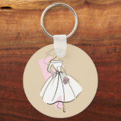 Porte-clés Fashion Bride Neutral porte - clé ronde (Recto)