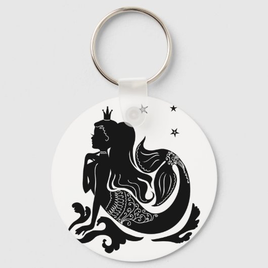 Porte-clés Fashion Mermaid illustration design et tendance (Recto)