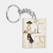 Porte-clés Fashionista de vin (Devant gauche)