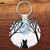 Porte-clés Fat Chat Porte - clé Chat Noir Cadeaux de Chat Ani (Recto)