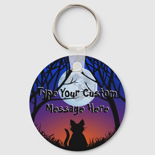 Porte-clés Fat Porte - clé Personnalisé Chat Porte - clés d'a (Recto)