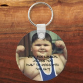 Porte-clés FatBoy, Votez pour Landon, à moins que vous ne vou (Recto)