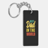 Porte-clés Father Gift | Best Dad In The World (Devant gauche)