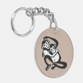 Porte-clés Faune - BONOBO - Chimpanzé - Nature - (Devant gauche)