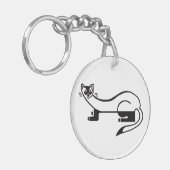 Porte-clés Faune - Cool FERRET à pieds noirs - Nature - (Devant gauche)