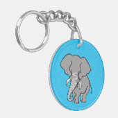 Porte-clés Faune - Cute ELEPHANT - Animal africain - (Devant gauche)