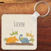 Porte-clés Faune sauvage de Cute Dinosaure (Verso)