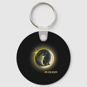 Porte-clés Faune Total Éclipse Solaire 2024 Pêcher Solaire Ec