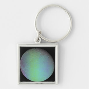 Porte-clés Fausse vue couleur de la lune de Saturne Dione