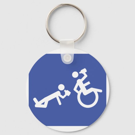 Porte-clés fauteuil roulant (Recto)