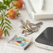 Porte-clés Fauvist Floral II (Côté)