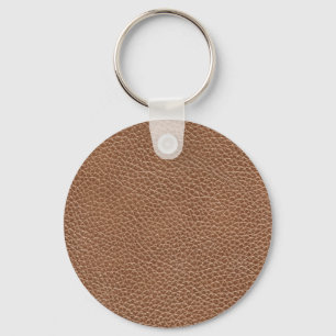 Porte-clés Faux leather natural brown