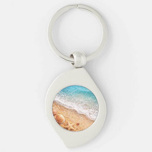 Porte-clés Faux resin ocean art key chain (Devant)