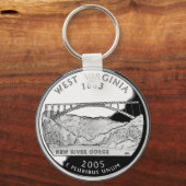 Porte-clés Faux West Virginia State Quarter (Recto)