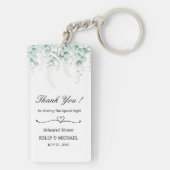 Porte-clés Faveur pour dîner de répétition Feuilles d'Eucalyp (Dos)