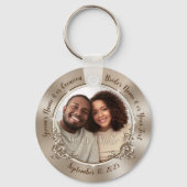 Porte-clés Faveurs photo mariages, Porte - clés Mariage (Recto)