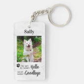 Porte-clés Favori Hello Hardest Goodbye Pet Memorial (Dos)