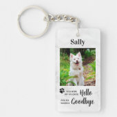 Porte-clés Favori Hello Hardest Goodbye Pet Memorial (Devant)