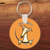 Porte-clés Fawn Greyhound IAAM (Recto)