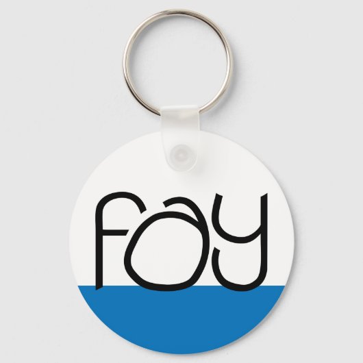 Porte-clés Fay Porte - clé noir (Recto)