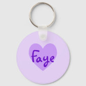 Porte-clés Faye en violet (Recto)