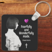 Porte-clés Fearful and Wonderful Made mignonne fille Christia (Verso)