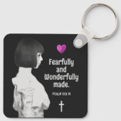 Porte-clés Fearful and Wonderful Made mignonne fille Christia (Dos)