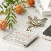 Porte-clés Fearful & Merveilleusement Fabriqué - Ps. 139:14 (Côté)