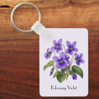 Porte-clés February Violet Flowers 