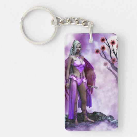 Porte-clés Fée à fleurs twilight (Devant)