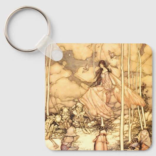 Porte-clés Fée Arthur Rackham (Recto)