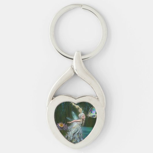 Porte-clés Fée et papillon (Devant)