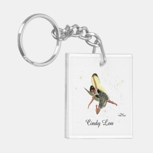 Porte-clés Fée Fée Avec Ailes Jaunes Porte - clé (Devant gauche)