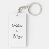 Porte-clés Fée mignonne avec ailes Brown Rectangle Porte - cl (Dos)